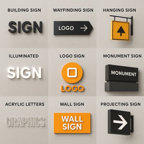 Types of Signage Collection